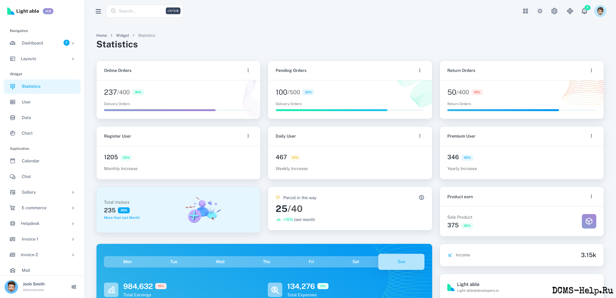LightAble — это шаблон панели администратора с самым высоким рейтингом, доступный на Themeforest. Доступен в Bootstrap 5, React NextJs, ASP.Net Core 8, Laravel, Django, VueJs, NodeJs, MVC5 и Cake PHP . Этот адаптивный шаблон предлагает полный набор инструментов для поддержки вашего веб-приложения. Независимо от того, создаете ли вы платформу электронной коммерции, CRM или интерфейс на основе SaaS, Light Able поможет вам. Этот шаблон предоставляет динамическое и настраиваемое решение для ваших внутренних нужд. Более 6 тыс. клиентов, от стартапов до компаний из списка Fortune, использовали наши продукты для панелей администратора для создания своих проектов. Изучите этот универсальный шаблон панели администратора и выведите свое веб-приложение на новый уровень уже сегодня.